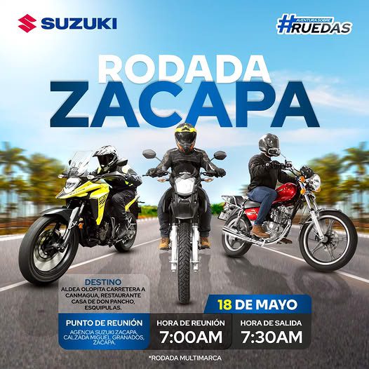 Rodada Suzuki en Zacapa