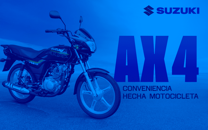 Suzuki AX4, conveniencia hecha motocicleta