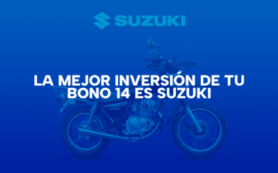 La mejor inversión de tu Bono 14 es Suzuki