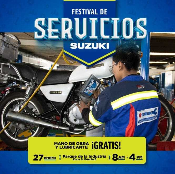 FESTIVAL DE SERVICIOS SUZUKI 2024 Motos Suzuki Guatemala