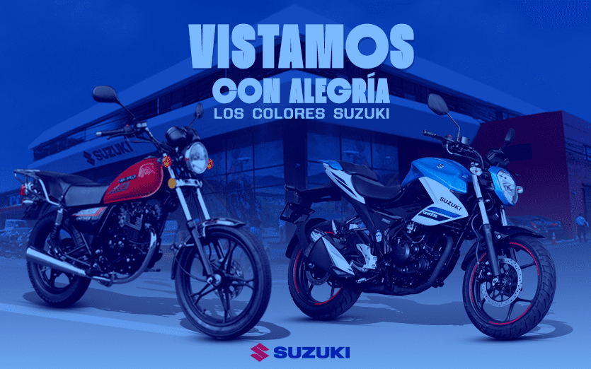 Vistamos con alegría los colores de Suzuki