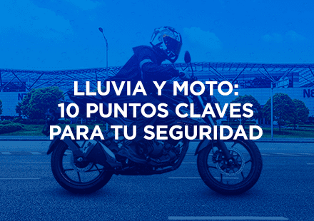 Lluvia y moto: 10 puntos clave para tu seguridad